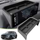 Dash Storage Box Compatible with Mazda CX-5 2025 2024 2023 2022 Interior Accessories, Console Dashboard Organizer Behind Screen Insert Tray Holder, Black
