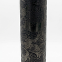 Rainbow Plated Stainless Steel Tumbler Straight Double Wall Powder Coated for Laser Engrave, 20oz Black To Iridescent