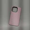 Jusy Compatible with MagSafe Polka Dot Case for iPhone 15 Pro Max, Cute Aesthetic Polka Dots Magnetic Phone Case, Soft TPU and Hard PC Protective Phone Cover for Women Girls, Matte - Pink