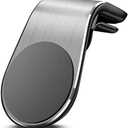 Jefuzh Mobile Phone Navigation Magnetic Bracket, Magnetic Navigation Bracket, L Type 360° Rotatable Car Phone Mount Magnet Universal Car Cellphone Holder Strong Magnet Mount for Any Smartphone (Silver) (Pack of 2)