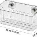 Sink Faucet Organizer, Suction Cup Sink Caddy Rack, Easy to Clean, Sponge Holder for Kitchen Storage