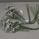 Yastouay Babys Breath Artificial Flowers, 12Pcs Fake White Babys Breath Flowers Artificial Bulk, Real Touch Faux Babies Breath Gypsophila Bouquet for Wedding Floral Arrangement Party Decor