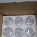 ZEAYEA 6 Pack 7 oz Glass Dessert Cups, Clear Footed Trifle Bowl for Pudding, Sundae, Ice Cream, Cake, Fruits, Salad, Cocktail, Small Parfait Glasses for Party, Bar, Restaurant, Coffee Shop