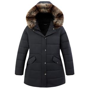 Pefflarge Women's Plus Size Parka Down Coat (Gray), 5X