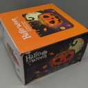Halloween Candy Bowl Animated Pumpkin Candy Holder with Moving Skeleton Hand Creepy Sound and Red Eyes for Halloween Decorations Indoors and Trick or Treats