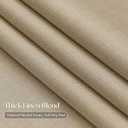 Oatmeal Extra Long 108 Inch Pinch Pleated Living Room Curtains 4 Panels Set, 40"W x 108"L