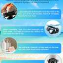 Greatever Dry Snorkel Set, Panoramic Wide View Anti-Fog Scuba Diving Mask, Professional Snorkeling Gear for Adults Kids