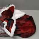 IFNOW Sherpa Wearable Blanket with Sleeves for Women Men Adults, Christmas Birthday Gifts for Women Mom Wife, Cozy Wearable Blanket with Arm and Pocket, Warm Full Body TV Wrap Throw Blanket, Plaid