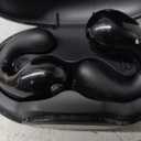 Ultra Open Ear Earbuds - Ergonomic Clip-On Earbuds, Bone Conduction Over-The-Ear Headphones with Waterproof Design, Black