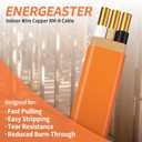 Energeaster 10/2 NM-B Wire,with Ground Indoor Electrical Copper Wire10 Gauge Wire 2 Conductor Non-Metallic Sheathed Copper Cable(25FT Orange)