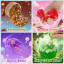 Slime Variety Pack Different Textures, 8 x 100ml Slimes Kit Includes Rainbow Cloud, Butter, Clear, Glow in The Dark Slime, Slimes Party Favors for Kids, Birthday Easter Halloween Boys & Girls Gift