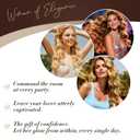 Heatless Hair Curler, Heatless Curls Overnight Set for Women, Soft Hair Curlers to Sleep in, Jumbo No Heat Hair Curlers Set with Headscarf and Hook for Long Hair (Brown, 4 Packs)