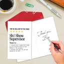 4 x NewEleven Funny Boss Gifts - Appreciaton Card, Boss Birthday Card For Men, Women, Manager - Supervisor Gifts For Women From Coworker, Colleague - Greeting Card