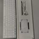 seenda Bluetooth Keyboard and Mouse Combo for Mac, SKM64-2 Rechargeable Slim Wireless Keyboard Mouse Compact, 3 Multi-Device Connection, Compatible for Mac, MacBook Pro/Air, iPad, iPhone, White Silver