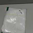 KOUFALL Small Window Curtains White Short 24 Inch Length Semi Blackout for Kitchen Bathroom Door Laundry Room