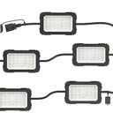 Construction Lights String Temporary Lighting,100ft Work String with 10 High Intensity Led Light 20000 Lumens