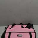 Petbobi Pet Reinforce Car Booster Seat for Dog Cat Portable and Breathable Bag with Seat Belt Dog Carrier Safety Stable for Travel Look Out,with Clip on Leash with PVC Tube, Pink