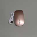 Mouse for MacBook Wireless Bluetooth Mouse Laptop MacBook Air Mac Pro Rechargeable Silent PC iPad Optical Mouse with Dual Mode Switch Bluetooth 5.2/3.0 and 2.4GHz USB Type-C Receiver, Rose Gold