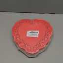 600PCS Heart Doilies 10 Inches Lace Paper Doilies Valentine's Heart Red Pink White Heart Shaped Paper Doily for Valentines Tableware Food Cakes Desserts Papers Placemats