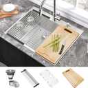 25 Inch Drop In Kitchen Sink 25x20 Laundry Sink Top Mount Sinks
16 Gauge Stainless Steel Kitchen Sink Drop In，Topmount Installation，Overmount Sink，Laundry Room Utility Sink，Deep Single Bowl