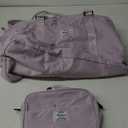 Weekender Bags for Women,Overnight Travel Duffel Bag with Shoes Compartment& Toiletry Bag,Extra Large(Purple)