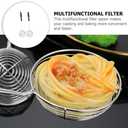 Hemoton Stainless Steel Hot Pot Spoon 11.4 Inch Fine Mesh Spider Strainer with Handle for Cooking Noodles Dumplings Frying Kitchen Colander