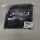 OMKAGI Women Long Sleeve Tops Boat Neck Off Shoulder Shirts Fitted Going Out Y2K Crop Top (Black, XS)