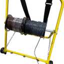 Heavy Duty Steel Wire Dispenser for Cable Reels - Industrial Grade, Holds Reels Up to 20" Diameter, 100 lb Capacity
