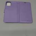 MONASAY Wallet Case Compatible for iPhone 11 Pro, 5.8-inch, [Glass Screen Protector Included] [RFID Blocking] Flip Folio Leather Cell Phone Cover with Credit Card Holder, Lavenders