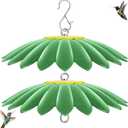 13.5 inch Bird Feeder Rain Guard,Hummingbird Feeder Shade Dome Cover,Umbrella Cover for Bird House for Outdoor,Squirrel Guard(Green) 2 Pack