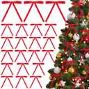 60 Pcs Red Bows for Gift Wrapping, Red Valentines Day Satin Ribbon Bows for Cake Decorating Crafts Treat Bags, 5 x 7 Inch