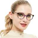 OCCI CHIARI Petite Reading Glasses for Small Face Women Fashion Round Readers 1+(1.0 1.25 1.5 1.75 2.0 2.25 2.5 2.75 3.0 3.5 4.0 5.0 6.0) (A- Purple Demi)