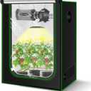 MELONFARM 4x2 Grow Tent, 48"x24"x60" Double Transparent Viewing Door Indoor Grow Tent, Growing Tent with High Reflective Mylar & Floor Tray, Plant Tent for Indoor Hydroponics Growing