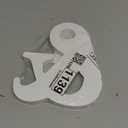 8 Inch White Wood Letters Unfinished Wood Letters for Wall Decor Decorative Standing Letters White Block Letters for wall Decoration for Craft Home Party Projects (&)