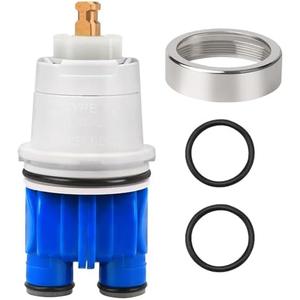 RP19804 Delta Shower Cartridge Replacement for Delta 1300/1400 Series Single Handle Bathtub Shower Faucet Replacement Parts Delta Monitor Shower Tub Cartridge with RP22734 Bonnet Nut (1993-2007)