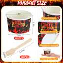 2 x Foxtell 400 Pcs Chili Cook Off Party Decorations Include 5 oz Chili Cook off Tasting Cups and Plastic Spoon for Competition Mexican Party cooking Supplies (200 cups & 200 spoons)