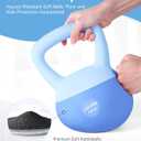 Soft Kettlebell - Cushioned Impact-Resistant Base and Anti-Slip, Kettle bell Anti-Slip Grip Weight for Home Workouts, Safe Strength Training Kettlebells Sets for Women & Men, With Non-slip Gloves