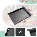 Half Size Griddle Insert for Blaze Grills 3, 4, 5 Burner Natural Gas Grill, Carbon Steel Flat Top Griddle Plate for Summerset Sizzler 32" & 40" and AOG 24'' T Series, RCS 32" Grill, 17.9''L x 14.5''W