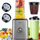 VEWIOR 1000W Blender for Shakes and Smoothies, Personal Blender with 6-Edge Blade, 22oz*2 BPA Free To-Go Cups, 3 Modes Control, Suitable for Kitchen, Ideal for Frozen Drinks, Sauces