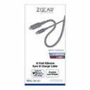 ZGear 6 Foot Silicone Rubber Sync And Charge Cable