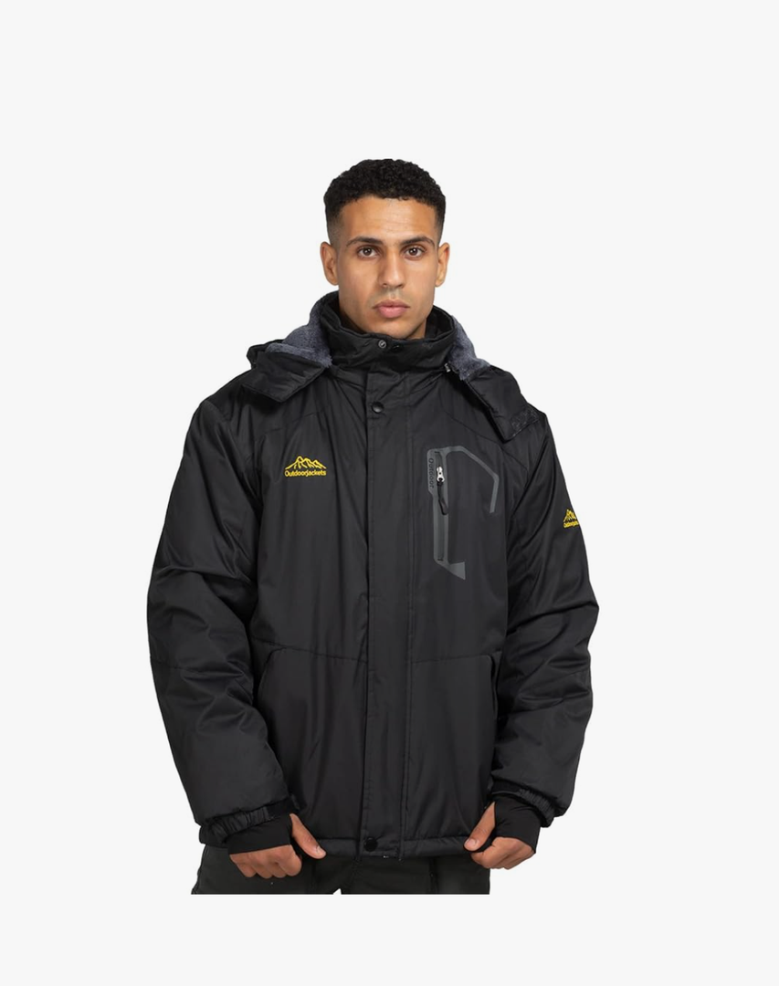 CorBuyitSki Jacket with Hood for Men Waterproof Snow Winter Coat, Size Small