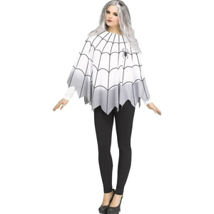 Morph Spider Costume For Women Poncho, Halloween Poncho For Womens, Halloween Costumes For Women Adult Spiders, White