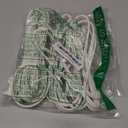 15 FT Extension Cord Indoor US Power 2 Prong Extension Cords, Nema 1-15P Male to NEMA 1-15R Female White 2 Pack 18 AWG 15 Foot