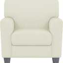 ZNSAYOTX 2 Piece Chair Covers for Living Room with Arms Anti Slip Super Stretch Arm Chair Slipcovers Sofa Armchair Slipcover Machine Washable Furniture Protector (Light Beige, Chair) (Small)