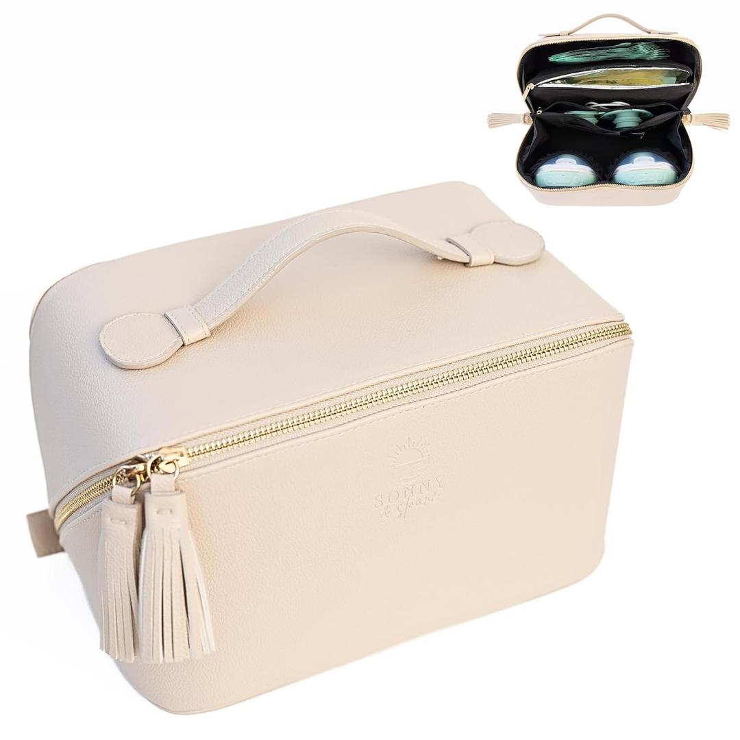 Sonny & Sloane Wearable Breast Pump Bag with Removable Cooler Clearance Price Compatible with Wearable Breast Pumps, Portable Pumping Bag with Room for Accessories