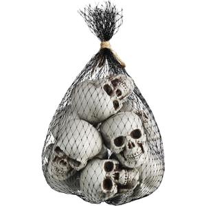 Boao 10 Pieces Halloween Skeleton Head Small Mini Skulls for Halloween Party Decoration Props, Table Decor