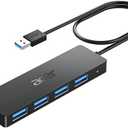 Acer USB Hub 4 Ports, Multiple USB 3.0 Hub, USBA Splitter for Laptop with Type C Power Port, Extender for A Port Laptop, PC, Desktop and More (2ft)