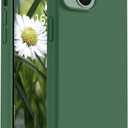 Vooii Compatible with iPhone 14 Case,[Silky Touch Premium Liquid Silicone] [Soft Anti-Scratch Microfiber Lining], Ultra Slim Shockproof Protective Case for iPhone 14 - Green