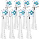 8 Pcs IO Replacement Heads Compatible with Oral b iO 2/ 3/ 4/ 5/ 6/ 7/ 8/ 9/ 10/ Deep Clean Electric Toothbrush, Brush Heads Compatible with Oral b iO for Teeth Clean (White)