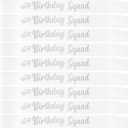Birthday Squad Sash Pack for Women Men 16th 18th 21st 30th 40th 50th or Any Other Bday Party Supplies Decorations